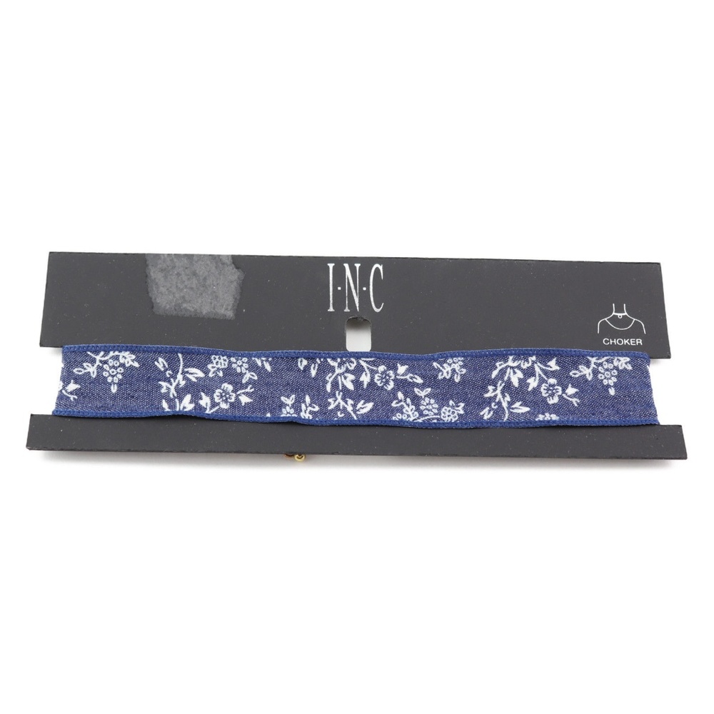 INC International Concepts‎ Gold-Tone Floral Denim